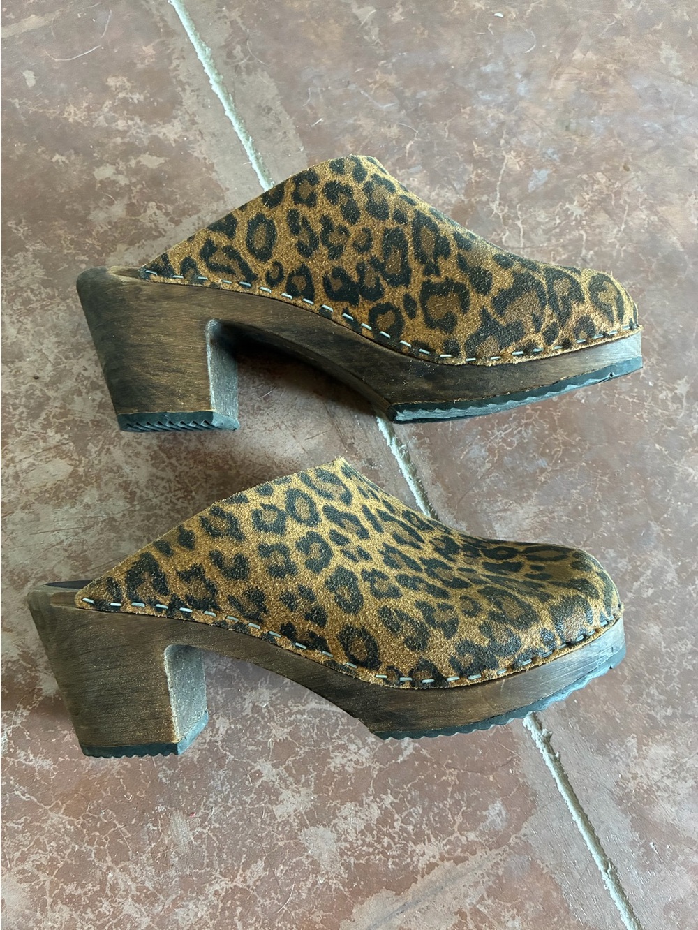 Lotta From Stockholm Leopard Clogs
